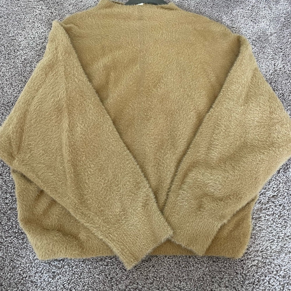 Long sleeve, fuzzy sweater